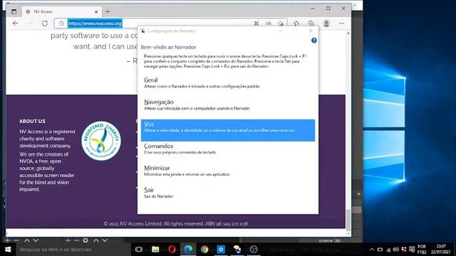 traduzindo o Site do NVDA com o Narrador. смотреть онлайн