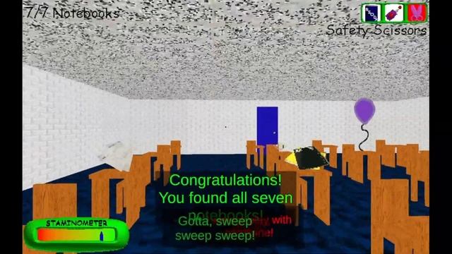 Baldi's Basics Classic Remastered - Party Mode (Dangerous Teleporter Null Ending) смотреть онлайн