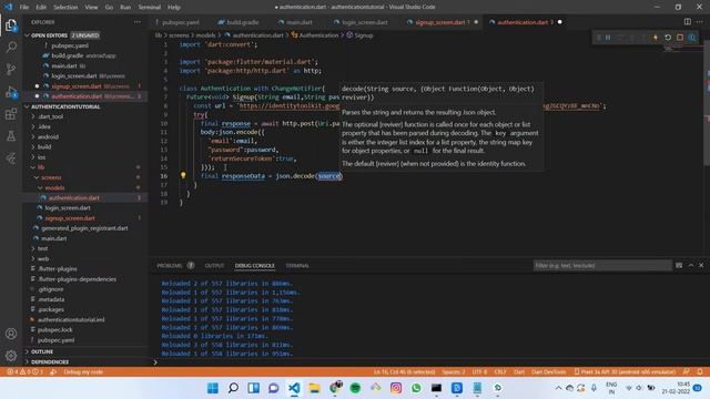 Flutter and Firebase Authentication | Email & password Login/signup смотреть онлайн