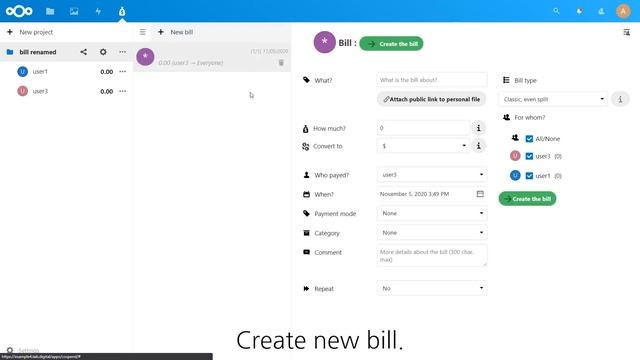 How to use Cospend app in Nextcloud смотреть онлайн