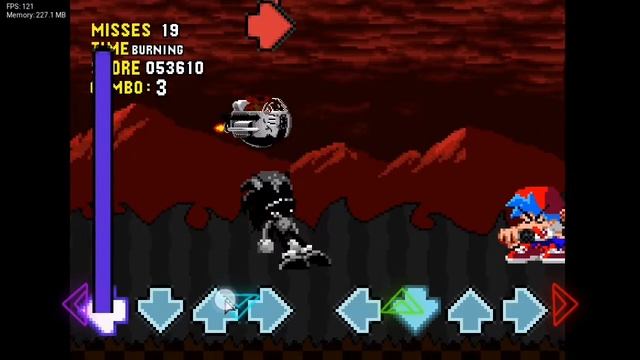 FNF Vs Sonic.exe/The Last Round Burning song gameplay android смотреть онлайн