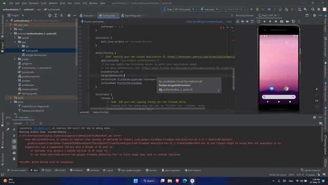 How to Fix Manifest Merger Failed Error: uses-sdk:minSdkVersion 16 cannot be smaller than version 1 смотреть онлайн