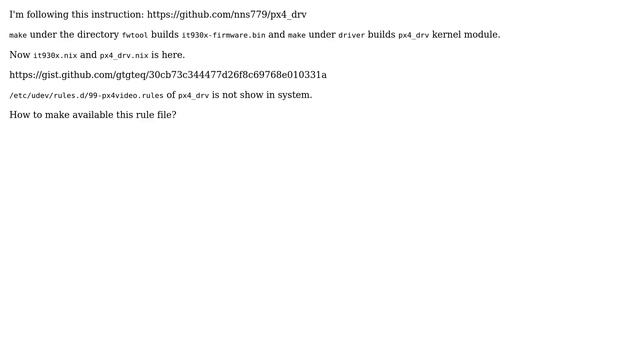 Unix & Linux: How to add rule file into /etc/udev/rules.d in NixOS? смотреть онлайн