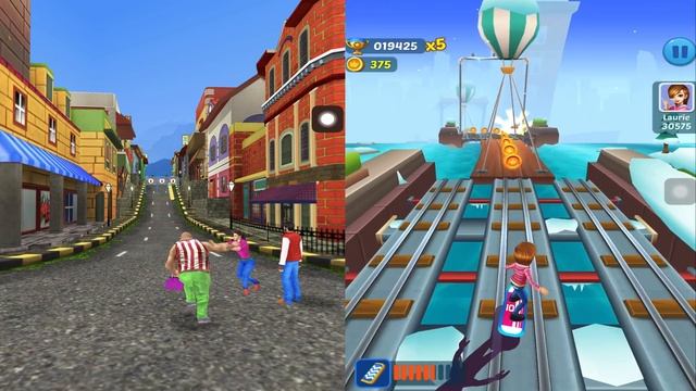 Subway Princess Runner (V/S) Street Chaser - BEST RUN GAMES | Android/iOS Gameplay HD смотреть онлайн
