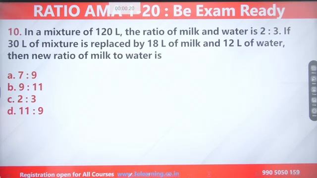 🔴 5:00 PM - Be Exam 2021 Ready : Ratio, Average, Mixture & Alligation [AMA] 1 : 20 बेहतरीन सवाल смотреть онлайн