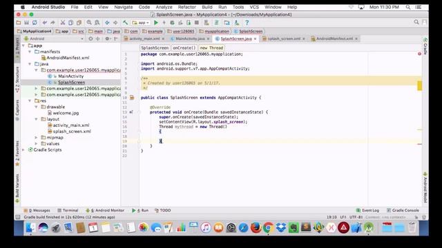 How to create splash screen in Android studio Tutorial смотреть онлайн