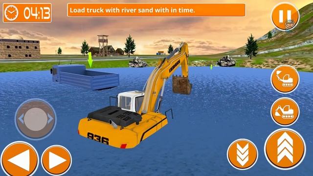 Heavy Excavator Crane Simulator 2020 - Dump Truck Transporting Sand - Android Gameplay смотреть онлайн