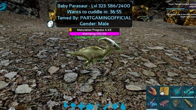 ARK SURVIVAL EVOLVED MOBILE! BREEDING PARASAUR AND IMPRITING 100 % WITH ONE KIBBLE ONLY (EP -1) смотреть онлайн