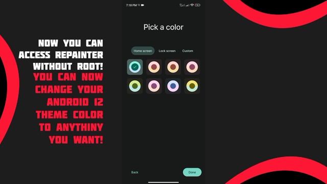 Change Your Android 12 Material You Dynamic Theming Manually Without Root! смотреть онлайн