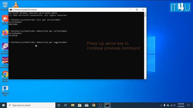 How to Check Serial Number of PC from Command Prompt CMD | IT4U | 2023 | IT Solution смотреть онлайн