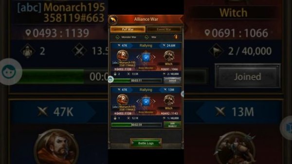 BOT Auto Rally - Choose BOSS and BOSS Level~EVONY