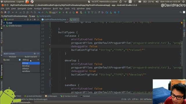 Variantes de compilación: Curso Mi Primera Aplicacion Profesional en Android смотреть онлайн