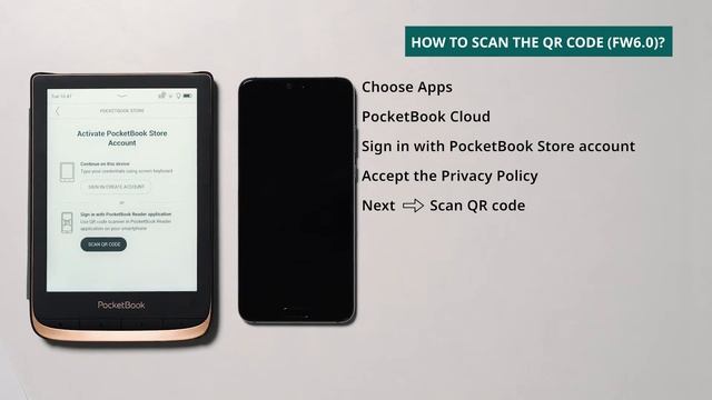 How to scan the QR code? | PocketBook смотреть онлайн