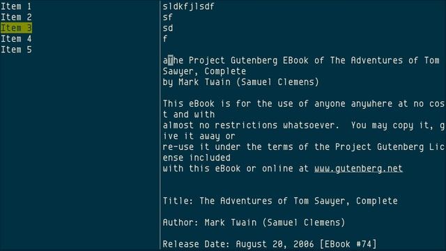 GOCUI (Go Console User Interface) examples смотреть онлайн