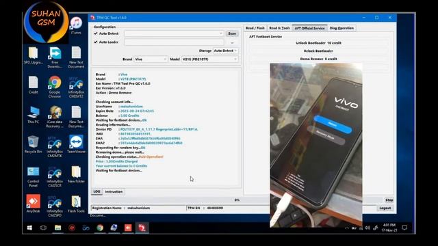 Vivo v21e PD2107F/demo And Any Lock Remove by tfm tool pro | Vivo y51 demo Remove By tfm tool pro смотреть онлайн