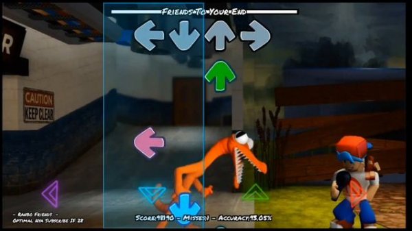 fnf vs rainbow friends android gama baja | Friday Night Funkin'