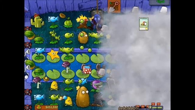 PvZ Hard Mode Fog Mini Game смотреть онлайн