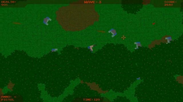 Minecraft Style 2D Zombie Shooter Game смотреть онлайн