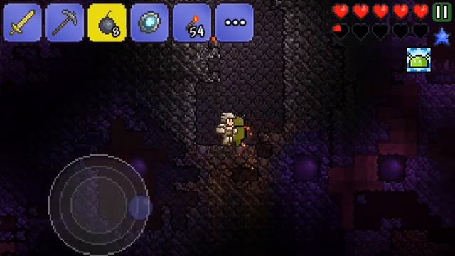 Terraria Mobile 1.0 Ep. 3 - Corrupted Caves смотреть онлайн