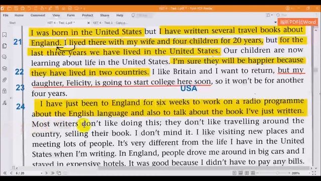 Cambridge KET 4 Reading Test 1 Full смотреть онлайн