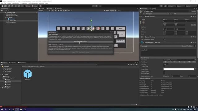 UI/VR/ On Screen Keyboard Asset Pack | Tutorial | How to Use ! смотреть онлайн