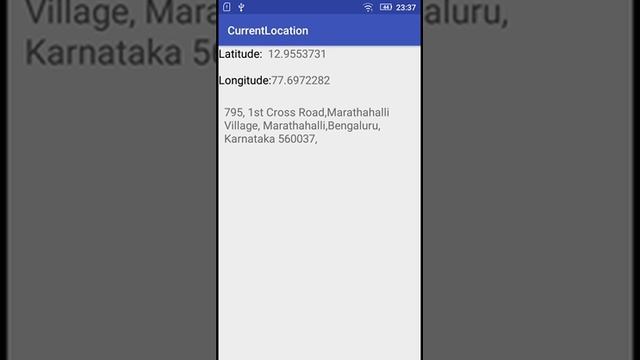 Getting Current location address using AsyncTask Android смотреть онлайн