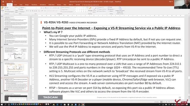 Video Streaming made Easy by Tascam: Advanced Tips & Tricks with TASCAM VS-R- Webinar смотреть онлайн