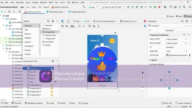 Creating moving clouds (animation) in the background in Android Studio (tutorial) Part 2 of 2 смотреть онлайн
