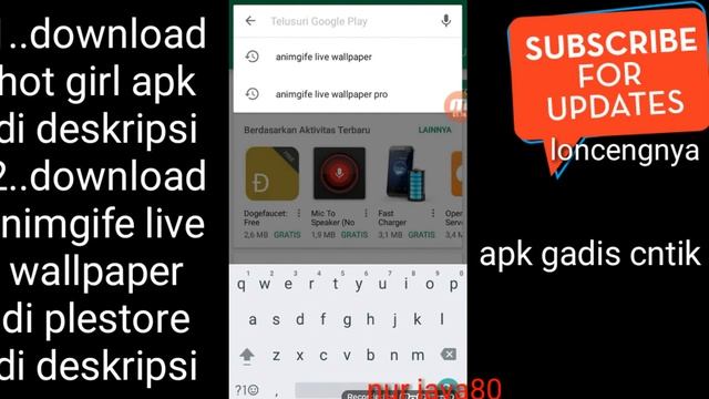 Aplikasi animasi hidup dengan wallpaper cewek cantik смотреть онлайн
