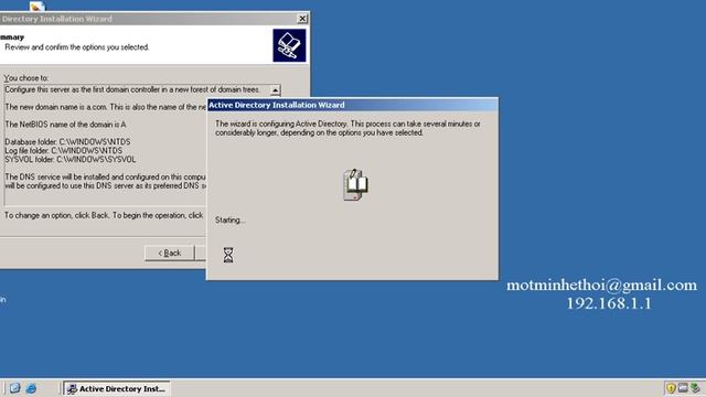 Setup Domain Windows Server 2003 (Lam Ba) смотреть онлайн