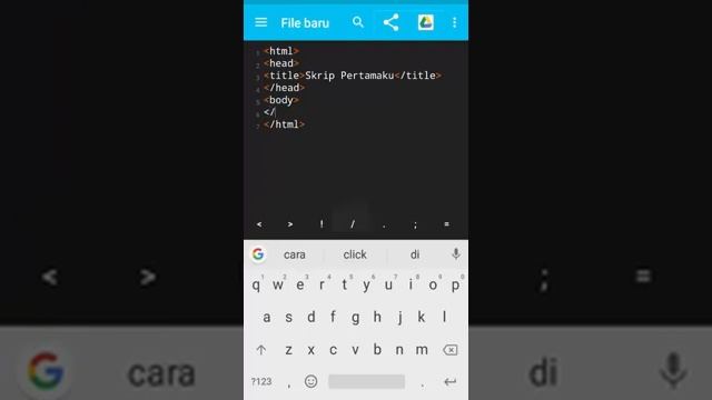 Coding HTML di Android смотреть онлайн