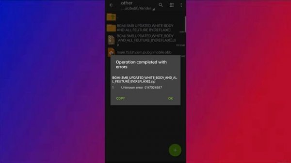 PERMANENT FIX ZARCHIVER operation completed with errors | easy and 100% working trick @officialxpro