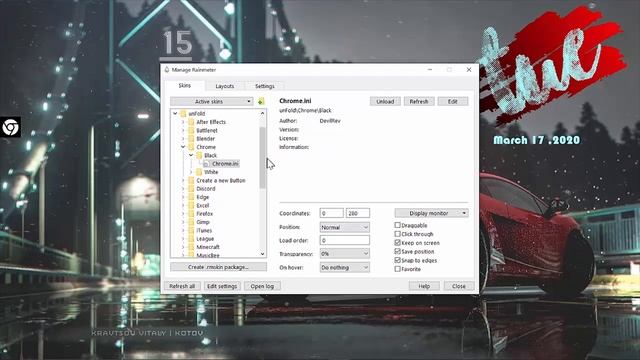 Transforming windows for 2020 | Sports car themed desktop | Rainmeter desktop смотреть онлайн