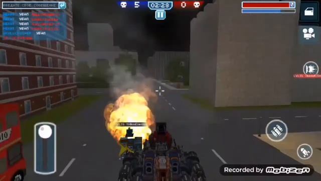 Blocky cars: online. Автомобильный режим и режим героев: командный бой. Арена. смотреть онлайн
