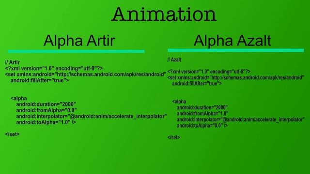 Animasyon Yapımı - 3 ( mobil alpha animasyon ) (Android Studio) смотреть онлайн