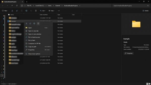 How to delete project in android studio? | 2024