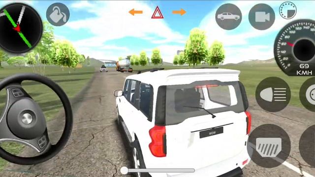 Mahindra Scorpio white color car Driving android gameplay Indian cars simulator смотреть онлайн