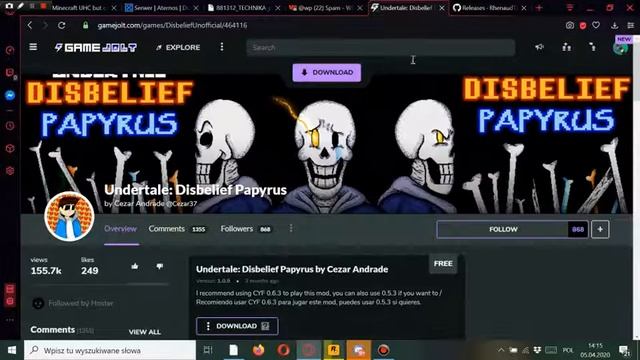 Jak pobrać Undertale Disbelief Papyrus смотреть онлайн