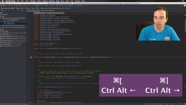 Android Studio Shortcut: Back & Forward смотреть онлайн