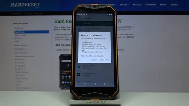 How to Reset App Preferences in ULEFONE Armor 3W – Restore App Settings смотреть онлайн