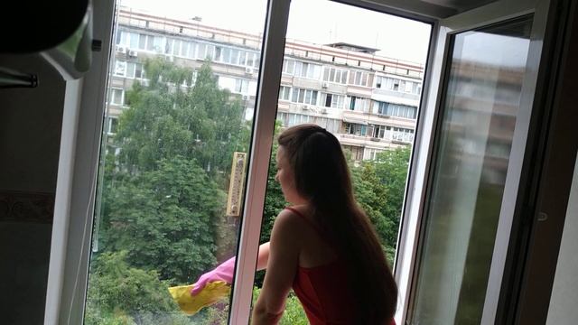 Cleaning the windows in the kitchen ASMR no talking смотреть онлайн