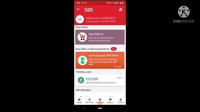 #instantloan,homecreditkyc home credit personal loan online kyc complete instant loan смотреть онлайн