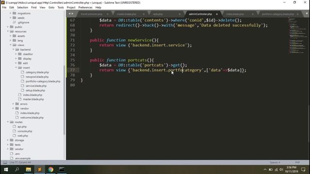 Laravel Tutorial Single page Website Development | Part 6 смотреть онлайн
