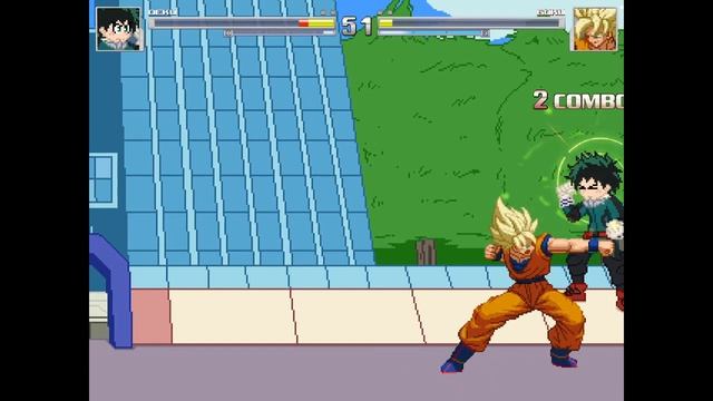 Mugen -» Deku (Izuku Midoriya) From Boku No Hero Academia Vs Goku From Dragon Ball смотреть онлайн