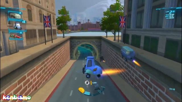 Guido race at Buckingham Sprint, Cars 2 The Video Game PC Gameplay смотреть онлайн