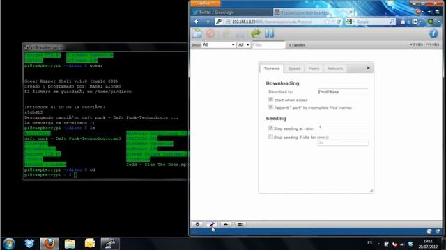 Raspberry Pi - DLNA + torrent + SSH + SFTP смотреть онлайн