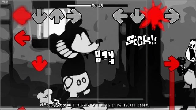 Smile But Mickey and Oswald sing it (FNF android port) смотреть онлайн
