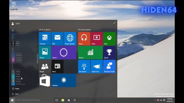 Windows 10, build 10074 смотреть онлайн