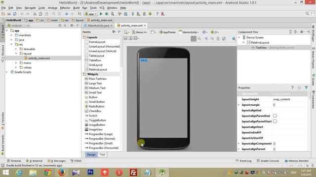 Create First Android App on Android Studio - Tutorial смотреть онлайн