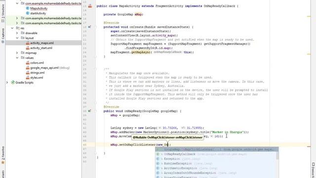 Google Map Android studio смотреть онлайн